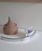 Riviera Maison Kaartenhouder zwaar en zilverkleurig., Huis en Inrichting, Minder dan 50 cm, Gebruikt, Metaal of Aluminium, Ophalen of Verzenden