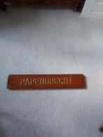 Prachtig Houten naamplaat van Papendrecht, Ophalen of Verzenden, Zo goed als nieuw, Interieur en Kussens
