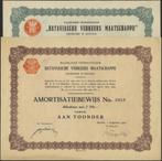 2 X BATAVIASCHE VERKEERSMIJ BATAVIA 1930, Postzegels en Munten, Aandelen en Waardepapieren, Ophalen of Verzenden, 1920 tot 1950