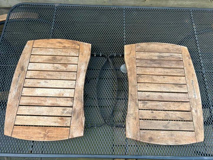 Big Green Egg Large Acacia Egg Mates, Tuin en Terras, Barbecue-accessoires, Zo goed als nieuw, Ophalen of Verzenden