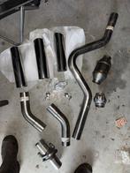 RVS uitlaatdelen set – 63mm buizen, bochten, katalysator, Ophalen of Verzenden
