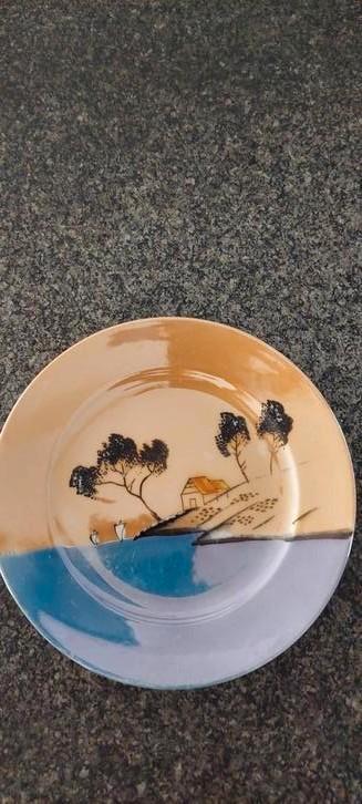 Vintage porselein Japans wandbord, Antiek en Kunst, Antiek | Wandborden en Tegels, Ophalen