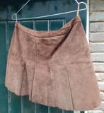 Vintage suede plooirok met rits m.a. | Arma | maat 3638, Bruin, Arma, Ophalen of Verzenden, Zo goed als nieuw