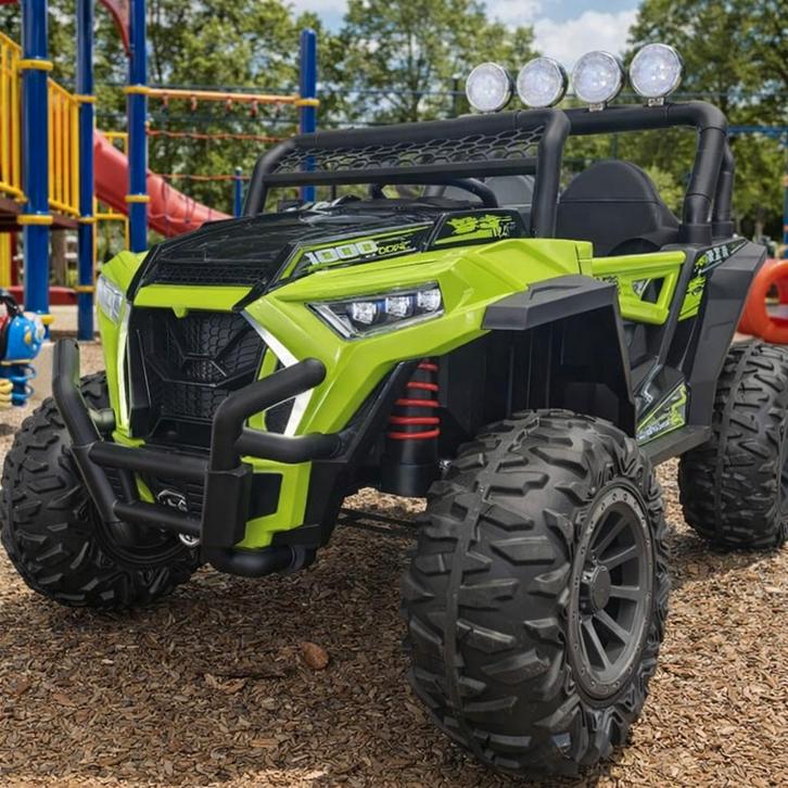 Elektrische kinder Buggy 12volt groen, Kinderen en Baby's, Speelgoed | Buiten | Accuvoertuigen, Ophalen