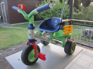 Leuke Coloma driewieler met duwstang en kiepbak.  beschikbaar voor biedingen
