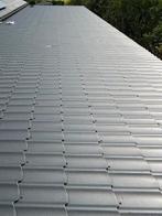 Zwarte dakpanplaten NIEUW 22 stuks 678x120cm, Doe-het-zelf en Verbouw, Zo goed als nieuw, 15 m² of meer, Metaal, Grijs