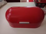 Broodtrommel, rood. Een eyecatcher in je keuken. NW, Ophalen of Verzenden, Nieuw