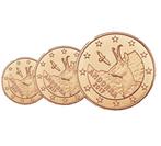 1+2+5 cent UNC uit verschillende landen vanaf 1 euro, Ophalen of Verzenden, Overige landen, 5 cent, Setje
