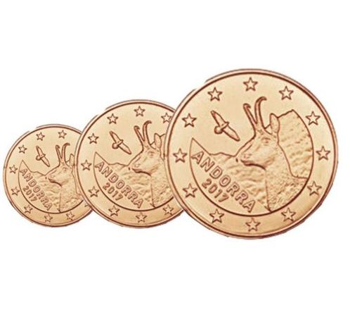 1+2+5 cent UNC uit verschillende landen vanaf 1 euro, Postzegels en Munten, Munten | Europa | Euromunten, Setje, 5 cent, Overige landen