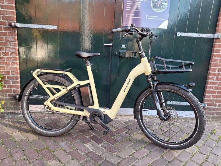 201: Flyer Gotour 3 transportfiets met riemaandrijving, Fietsen en Brommers, Elektrische fietsen, Gebruikt, Overige merken, 55 tot 59 cm