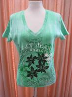 ENJOY groen stretch shirt- maat M, Kleding | Dames, T-shirts, Verzenden, Enjoy, Zo goed als nieuw, Korte mouw
