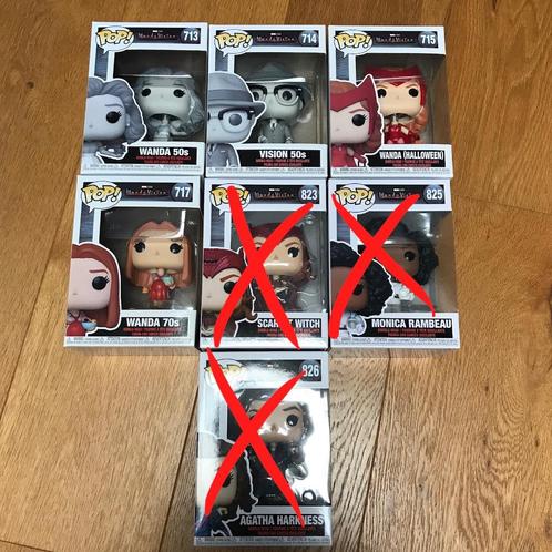 Wandavision funko pop set, Verzamelen, Poppetjes en Figuurtjes, Zo goed als nieuw, Ophalen of Verzenden