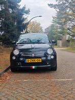 Fiat 500 1.4 16V 2009 Zwart, Auto's, Voorwielaandrijving, Zwart, 4 cilinders, Handgeschakeld