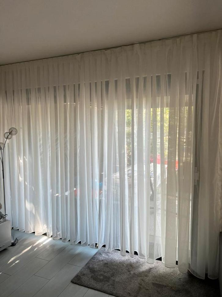 Nieuwe vitrage zeer mooi, Huis en Inrichting, Stoffering | Gordijnen en Lamellen, Zo goed als nieuw, 200 cm of meer, 200 cm of meer