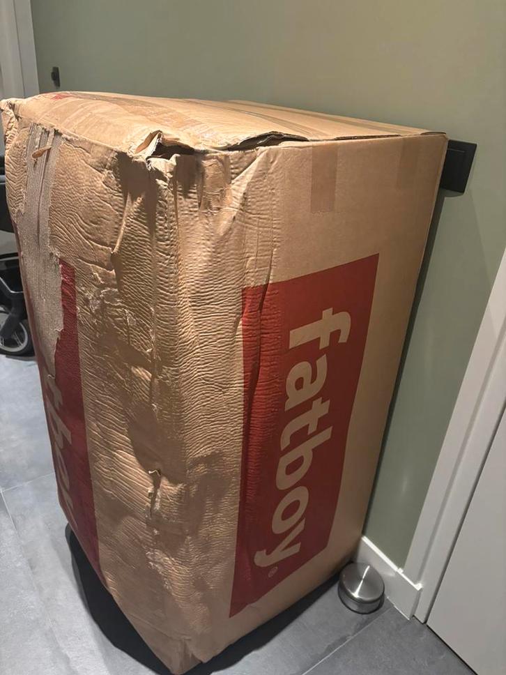 Fatboy zitzak nieuw roze of blauwwit, Huis en Inrichting, Zitzakken, Zo goed als nieuw, Zitzak, Blauw, Ophalen of Verzenden