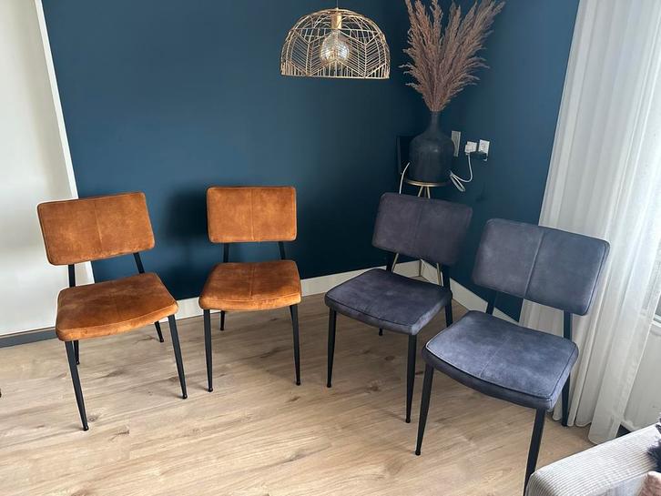 Mooie Eetkamerstoelen - Set van 4, Huis en Inrichting, Stoelen, Zo goed als nieuw, Vier, Metaal, Overige kleuren, Ophalen