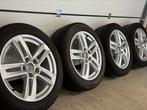 Audi A3 velgenset 17 inch  5x112 ET42 M+S Banden, Ophalen, 17 inch, Band(en), Personenwagen