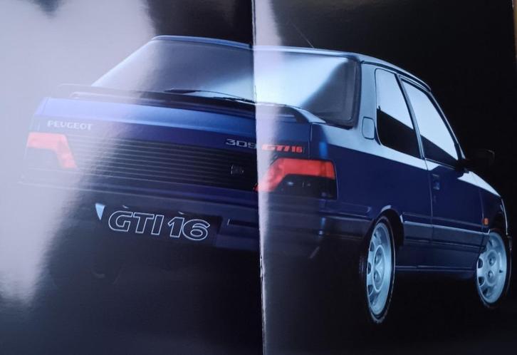 Peugeot 309 GTI 16 brochure, Boeken, Auto's | Folders en Tijdschriften, Zo goed als nieuw, Peugeot, Verzenden