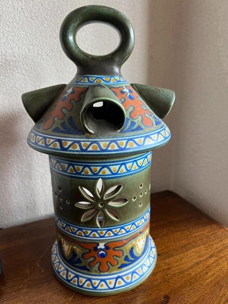 Bijzondere Lantaarn Candia PZH Plateel 1920-1928, Antiek en Kunst, Antiek | Keramiek en Aardewerk, Ophalen