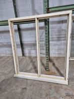 Hardhouten kozijn met dubbel glas, Doe-het-zelf en Verbouw, Kozijnen en Schuifpuien, Raamkozijn, 75 tot 150 cm, Hout, Ophalen