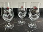 3 Omer Bierglazen - Grote Kelk, Verzamelen, Biermerken, Ophalen of Verzenden, Nieuw, Glas of Glazen