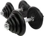 Dumbellset/Halterset - Totaal 40 kg - 2 stangen - zwart, Ophalen, Zo goed als nieuw, Armen, Dumbbell