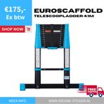 Euroscaffold telescoopladder 4,1m , Introductie korting !, Nieuw, Ophalen of Verzenden, Ladder, Opvouwbaar of Inschuifbaar