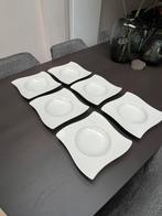 Villeroy en Boch new wave diepe borden 6x. Nieuwstaat., Huis en Inrichting, Keuken | Servies, Ophalen, Zo goed als nieuw, Bord(en)