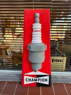 Vintage Champion Bougie Reclamebord, Reclamebord, Gebruikt, ., Ophalen of Verzenden