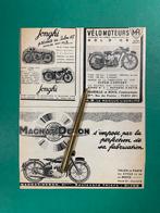 Jonghi/Magnat Debon/MR Motorcycle Advertentie 1948 FRA (Org), Verzamelen, 1940 tot 1960, Knipsel(s), Ophalen of Verzenden, Buitenland