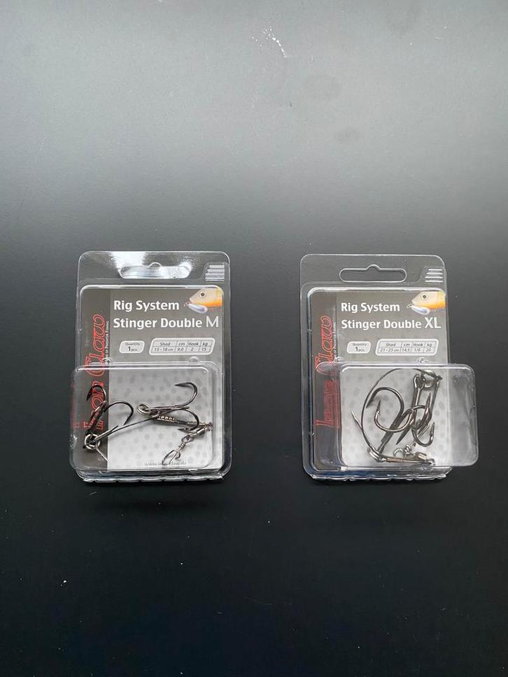 Iron Claw Double Stingers M en XL, Watersport en Boten, Hengelsport | Roofvissen, Nieuw, Overige typen, Ophalen of Verzenden