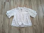 Prachtige witte katoenen blouse van Shoeby, M/L. Kanten top., Maat 38/40 (M), Wit, Onbekend, Ophalen of Verzenden