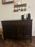 Ikea Buffetkastje / Koffiekast - Donkerbruin, Huis en Inrichting, Ophalen, Gebruikt, 100 tot 150 cm, Met lade(s)