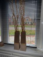 2 vazen inclusief takken met lampjes, Huis en Inrichting, Woonaccessoires | Vazen, Ophalen of Verzenden, Overige kleuren, Glas