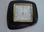 Ouderwetse thermometer op zwarte skai, Ophalen of Verzenden, Zo goed als nieuw, Binnenthermometer