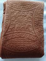 Bedsprei 1 persoons brons- bruinkleurig velvet., Eenpersoons, Bruin, Overige typen, Ophalen of Verzenden