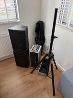 DJ Set: Ibiza Speakers, Konig Versterker, Stands, Zo goed als nieuw, 120 watt of meer, Front, Rear of Stereo speakers, Ophalen
