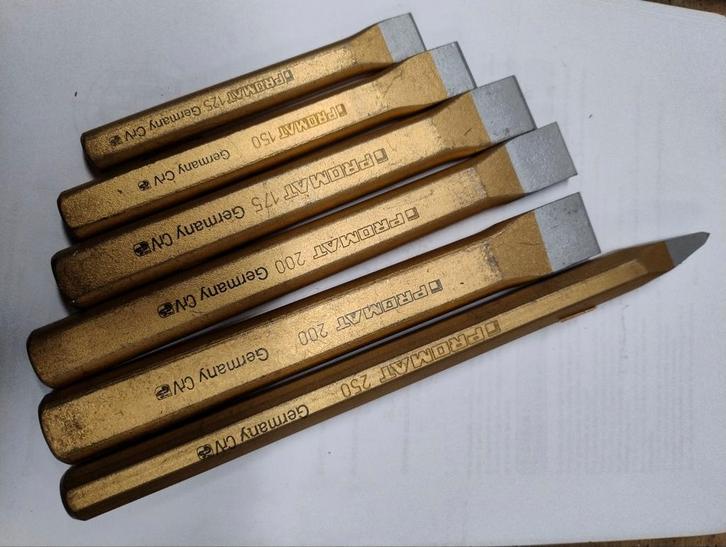 Beitels, diverse maten NIEUW, Doe-het-zelf en Verbouw, Gereedschap | Handgereedschap, Nieuw, Ophalen of Verzenden