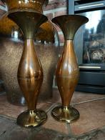 Rembrandt tiel Holland, 2 koperen sier vaasjes, Antiek en Kunst, Ophalen, Koper of Brons