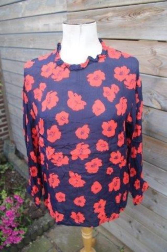 Tuniek donkerblauw/ rood Baum und Pferdgarten mt 40 trans. A, Kleding | Dames, Blouses en Tunieken, Zo goed als nieuw, Maat 38/40 (M)