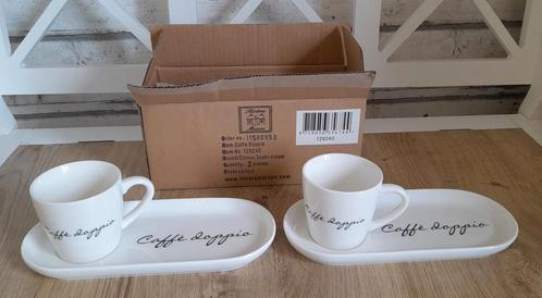 Set van 2 caffe doppio riviera maison, Huis en Inrichting, Keuken | Servies, Overige stijlen, Verzenden