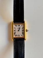 Must de Cartier tank rare pink dial, Overige merken, Overige materialen, Polshorloge, Ophalen of Verzenden