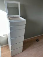 MALM ladekast 6 lades Wit met Spiegel - IKEA, Huis en Inrichting, Kasten | Ladekasten, Ophalen, Gebruikt, 5 laden of meer, 100 tot 150 cm
