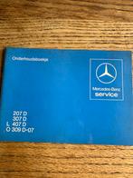 Mercedes 207D-307D-L407D-O309D-07 onderhoudsboekje, Auto diversen, Handleidingen en Instructieboekjes, Ophalen of Verzenden