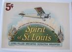 kaart van een sigarenbandje met Spirit of St. Louis uit 1927, Verzamelen, Verzenden, 1980 tot heden, Ongelopen, Overige thema's