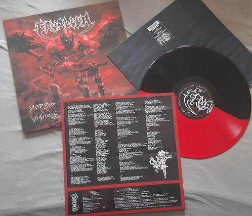 Cavalera  Morbid Visions lp Sepultura  Sarcofago Holocausto, Cd's en Dvd's, Vinyl | Hardrock en Metal, Zo goed als nieuw, Verzenden