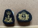 Marine baret emblemen (zeldzaam), Verzamelen, Militaria | Algemeen, Embleem of Badge, Nederland, Ophalen of Verzenden, Marine