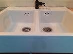 GRATIS !! dubbele porseleinen spoelbak, Huis en Inrichting, Keuken | Keukenelementen, Ophalen, Gebruikt, 50 tot 100 cm, Minder dan 100 cm