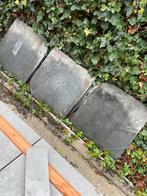 Gratis ophalen Parasol tegels 4x antraciet beton, Ophalen, Gebruikt, Minder dan 1 meter, Parasolvoet