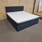 Boxspring Feline 160 x 200 * GRATIS BEZORGING*, Ophalen of Verzenden, 200 cm, Grijs, 160 cm